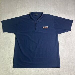 McAllister’s Deli Employee Uniform Polo Shirt Men’s 2XL Navy Blue Rivers End